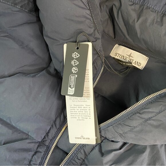 NWT Stone Island Seamless Tunnel Down-TC hooded jacket in Navy size XL - Picture 9 of 16